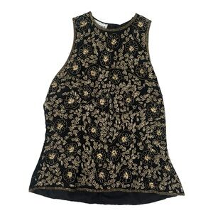 Stenay Vintage 90s Beaded Sequin Embellished Top Size Small Medium